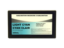 LIGHT CYAN 220ml Dye Sublimation Ink Cartridge for EPSON 7800, 9800