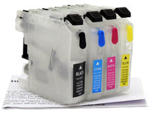 Short Refillable Cartridges for BROTHER LC101, LC103, LC105, LC107, LC109