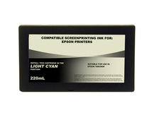 Dye Black Ink Cartridge (220ml) for Screen Printing Films - EPSON 7800, 9800 - light cyan