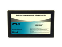 CYAN 220ml Dye Sublimation Ink Cartridge for EPSON 7800, 9800