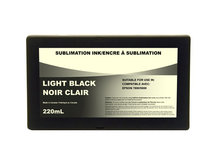 LIGHT BLACK 220ml Dye Sublimation Ink Cartridge for EPSON 7800, 9800