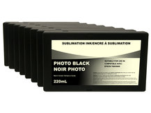 Set of 8 220ml Dye Sublimation Ink Cartridges for EPSON 7800, 9800
