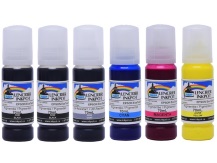 6x70ml Dye Sublimation Ink Bottles for EPSON ET-8500, ET-8550