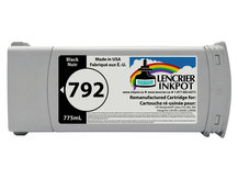 Remanufactured Cartridge for HP #792 BLACK for DesignJet L26100, L26500, L26800, Latex 210, 260, 280 (CN705A)