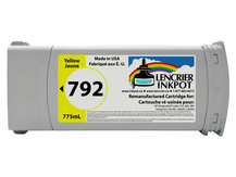 Remanufactured Cartridge for HP #792 YELLOW for DesignJet L26100, L26500, L26800, Latex 210, 260, 280 (CN708A)
