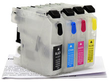 Short Refillable Cartridges for BROTHER LC201, LC203, LC205, LC207, LC209