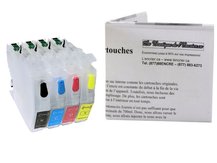 Short Refillable Cartridges for BROTHER LC3011, LC3013