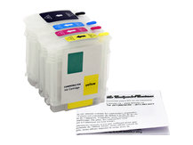 Refillable Cartridges for HP 10 Black, 11 Colours