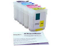 Refillable Cartridges for HP DesignJet 10, 20, 50, 120