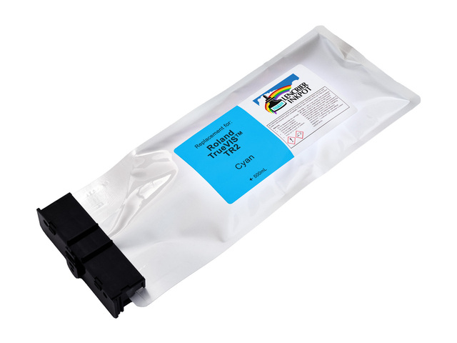 500ml CYAN Compatible Ink Pouch for ROLAND TrueVIS Printers (TR2-CY)