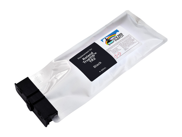 500ml BLACK Compatible Ink Pouch for ROLAND TrueVIS Printers (TR2-BK)