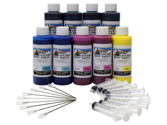 120ml Refill Kit for EPSON R2880, R3000 with Matte Black - inkpot.ca
