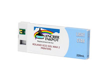 220ml LIGHT CYAN Compatible Cartridge for ROLAND ECO-SOL MAX 2 Printers (ESL4-4LC)