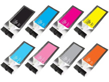 Special Set of 8 Compatible Ink Pouches of 500ml for ROLAND TrueVIS Printers (CMYK+Lc+Lm+Lk+Or)