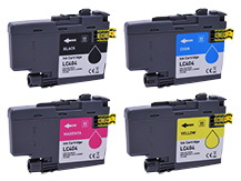 Special Set of 4 Compatible Cartridges to replace BROTHER LC404