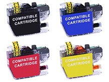 Special Set of 4 Compatible Cartridges to replace BROTHER LC401XL