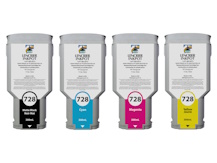 Special Set of 6 Remanufactured Cartridges for HP #728 for DesignJet T730, T830