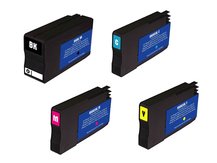Special Set of 4 Remanufactured Cartridges for HP #950XL, #951XL with 2nd Generation Chips