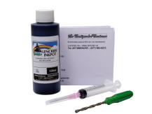 120ml Pigmented Black Refill Kit for CANON PG-40, PG-50, PG-210, PG-240, PG-245, PG-260, PG-275, and others