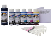 Combo Refill Kit for CANON 6-cartridge printers with GRAY