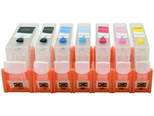 Refillable Cartridges for CANON PGI-5, CLI-8 (7 Cartridges) for Pixma MP950, MP960, MP970