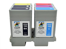 Special Set of 6 Compatible Cartridges for CANON PFI-105 and PFI-106 (130ml)