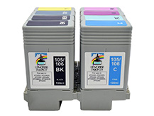Special Set of 8 Compatible Cartridges for CANON PFI-105 and PFI-106 (130ml)