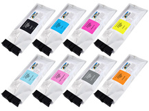 Special Set of 8 Compatible Ink Pouches of 500ml for ROLAND TrueVIS Printers (CMYK+Lc+Lm+Lk+Or)