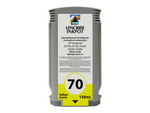 Remanufactured Cartridge for HP #70 YELLOW DesignJet Z2100, Z3100, Z3200, Z5200, Z5400 (C9454A)