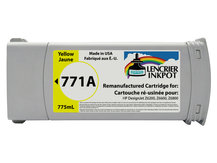 Remanufactured Cartridge for HP #771A YELLOW for DesignJet Z6200, Z6600, Z6800 (B6Y18A)