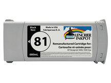 Remanufactured Cartridge for HP #81 BLACK DesignJet 5000, 5500 (C4930A)