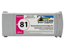Remanufactured Cartridge for HP #81 MAGENTA DesignJet 5000, 5500 (C4932A)