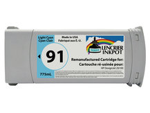 Remanufactured Cartridge for HP #91 LIGHT CYAN DesignJet Z6100 (C9470A)