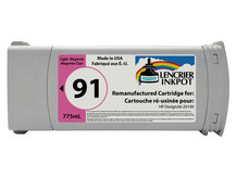 Remanufactured Cartridge for HP #91 LIGHT MAGENTA DesignJet Z6100 (C9471A)